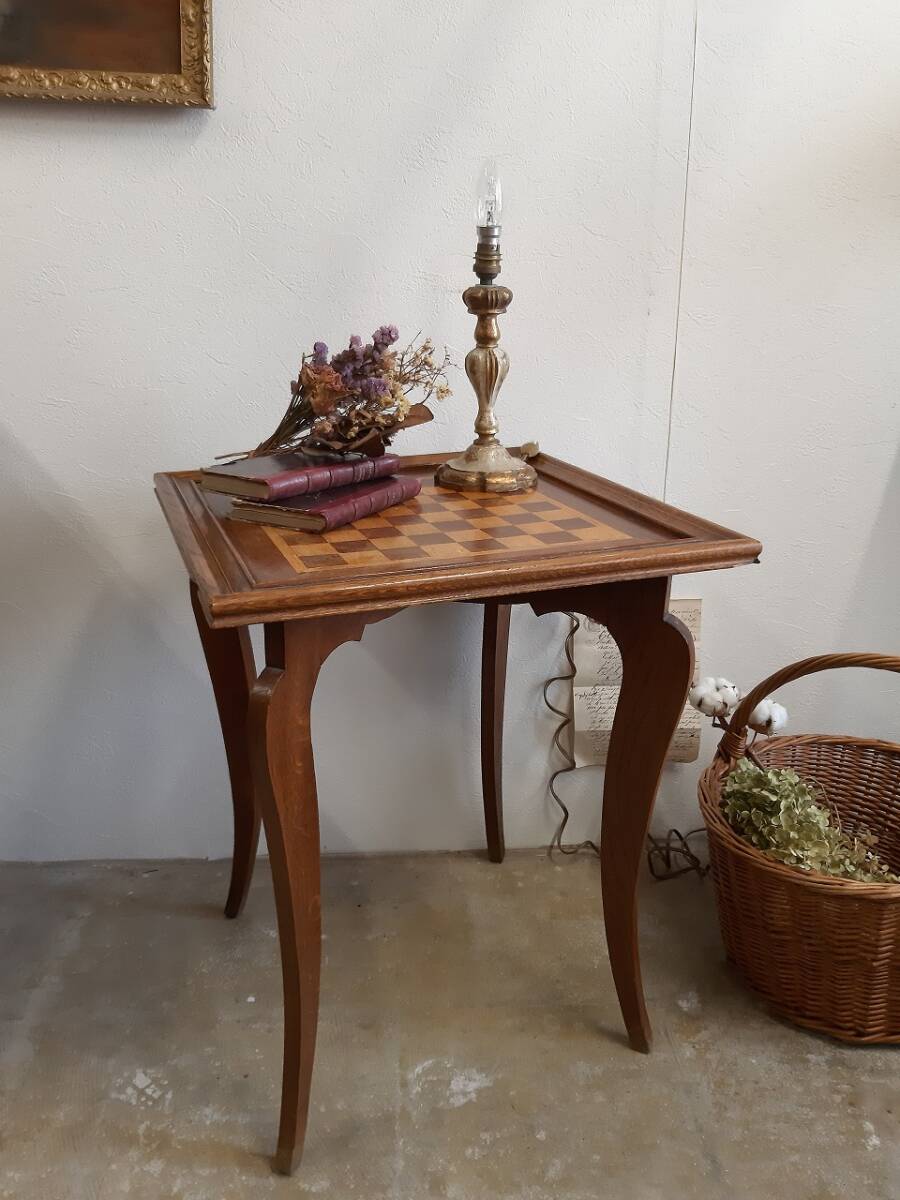 　★フランス アンティーク　　装飾　　小テーブル　ディスプレイスタンド　木製　美品　　★_画像1