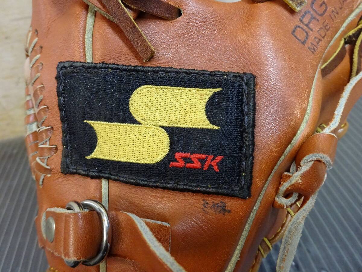 （Nz032340）SSK エスエスケイ 当時物 一般軟式野球用グローブ オールラウンド 右投げ ベースボール 　DRG-240_画像3
