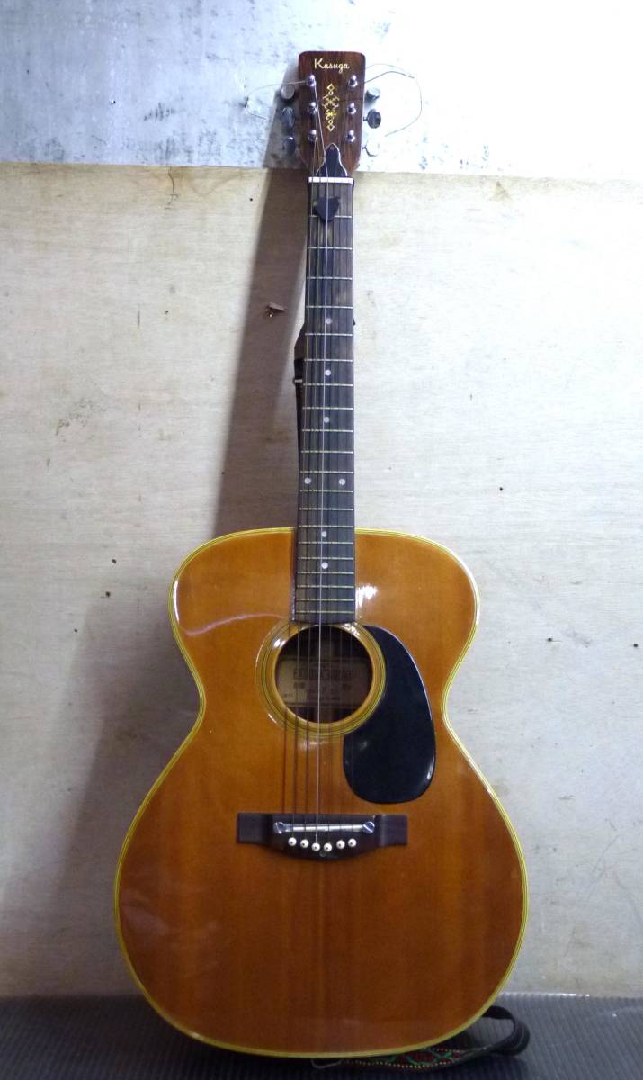 （Nz011998）KASUGA GUITAR/カスガ　アコースティックギター 1971年 F-220_画像1