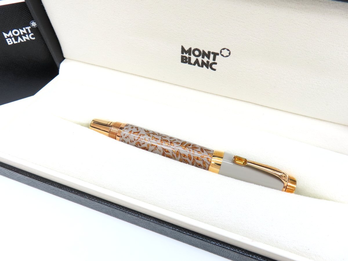 ●超美品●新品同様●MONTBLANC モンブラン●ボエム ドゥエ ムーンガーデン●ラッカー仕上げ●万年筆●F字 細字●ペン先 Au750 18金●B159の画像1