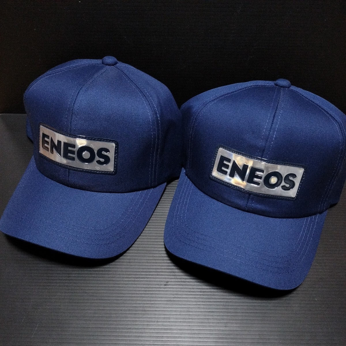 ● エネオス「ENEOS キャップ　2個」帽子　ロゴ　紺系