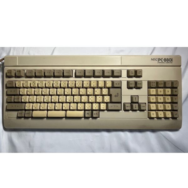 NEC PC-8801 FA PC-KD855 PC-8801 レトロ パソコン モニター キーボード 　(管理番号：EGE3168)_画像4