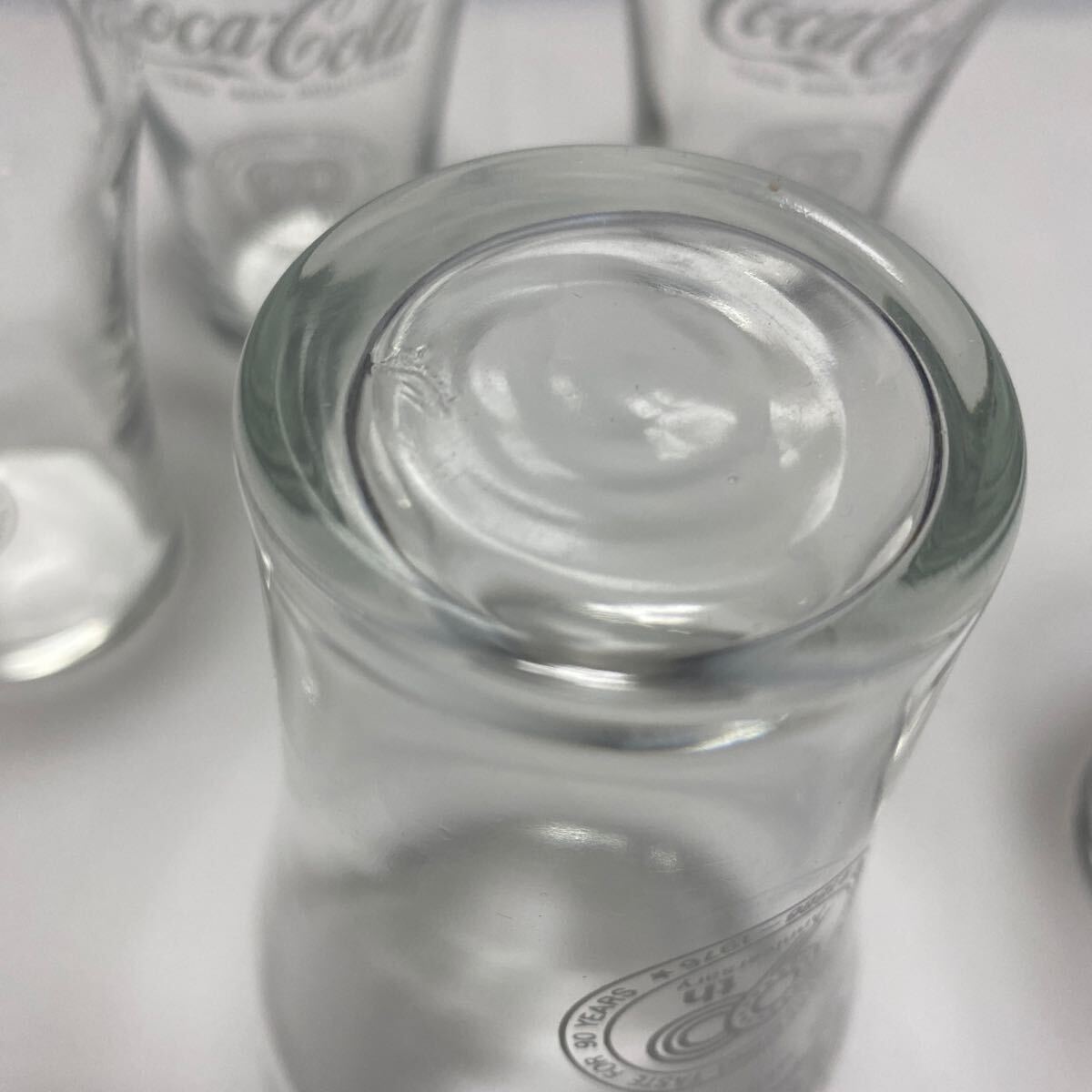  прекрасный товар retro Coca * Cola gla лопата 5 шт совместно 90 anniversary commemoration стеклянный товар 