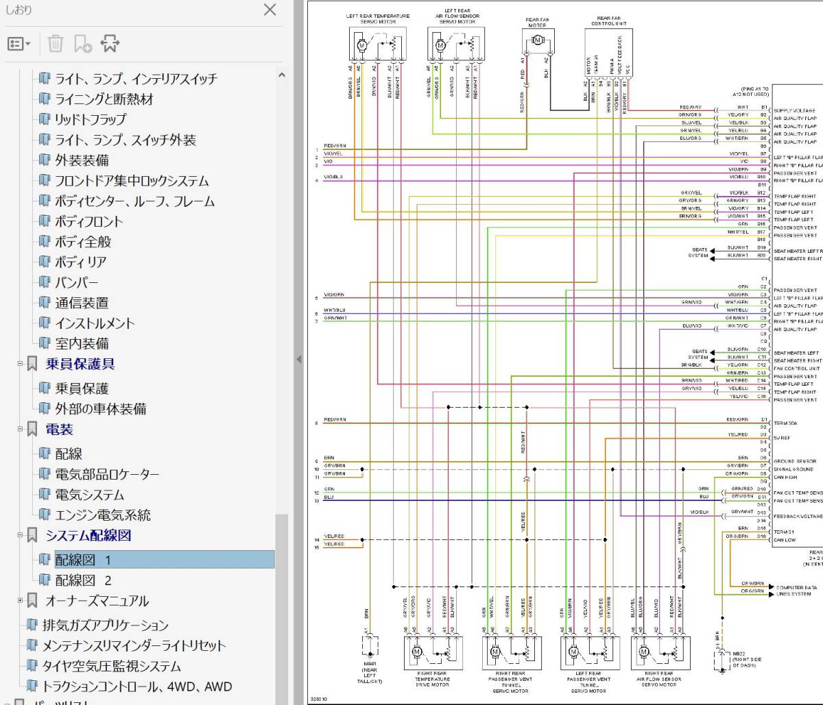 ポルシェ カイエン 957 後期 ワークショップマニュアル （ 整備書 ） カラー配線図 ボディー修理 957 9PAの画像9