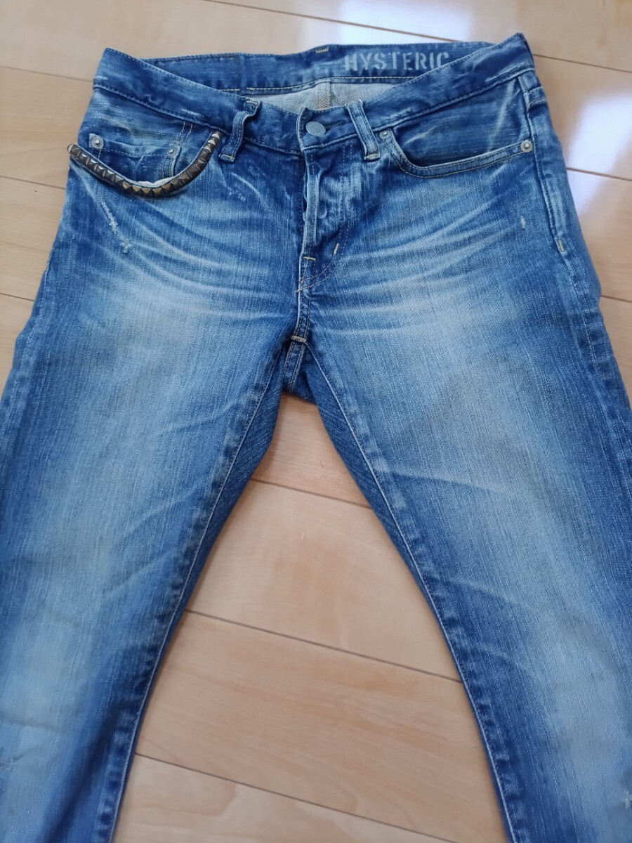 HYSTERIC GLAMOUR ストレッチ　スキニーデニムパンツ ヒステリックグラマー　HG スキニーデニム　W28 L32 ストレッチデニム