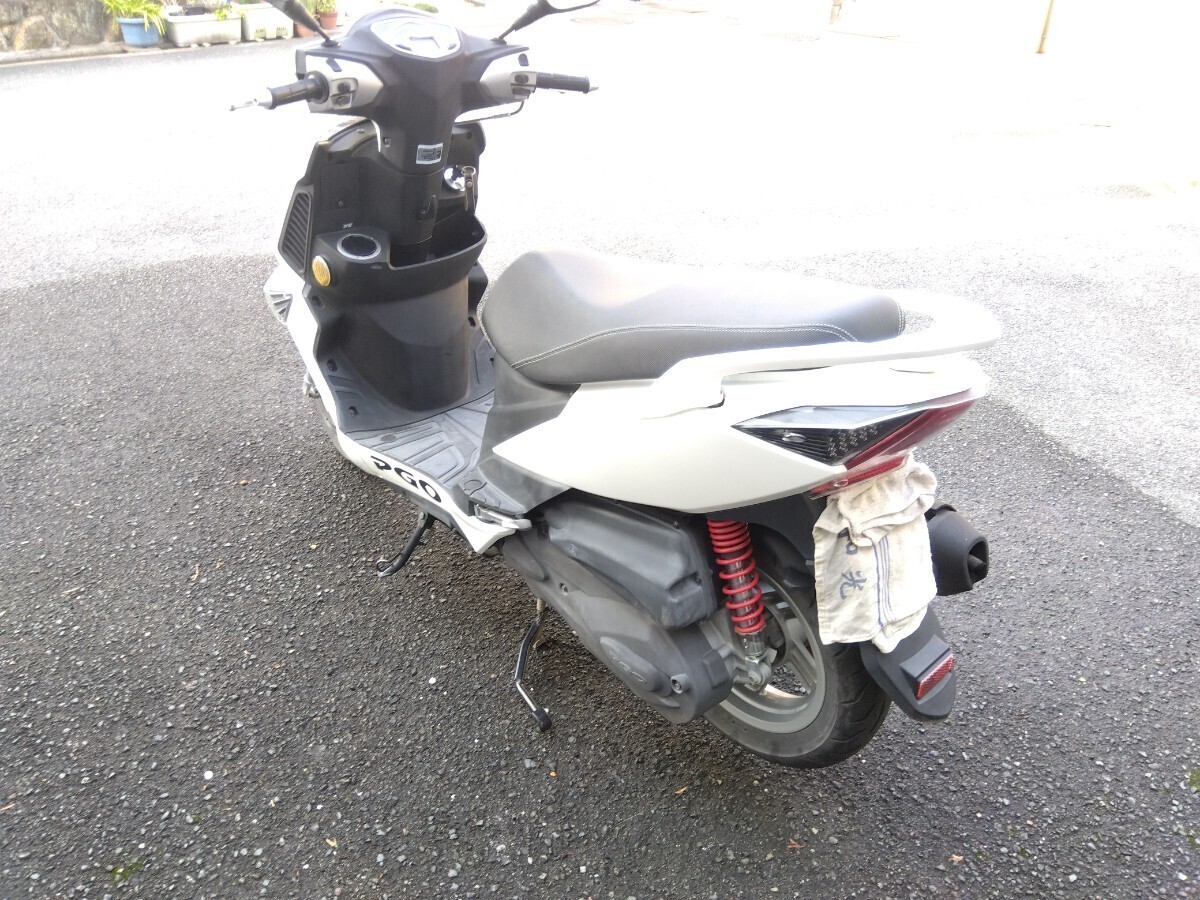 低走行 実働 PGO ティグラ 125 前期型 Tigra 状態良好 大阪から 自賠責付 通勤快速 検（シグナス pcx アドレス KYMCO 原付）の画像7