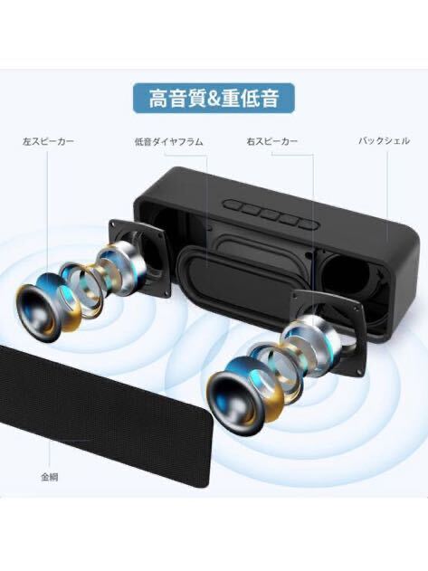 スピーカー ワイヤレススピーカー Bluetooth スピーカー 2024最新 スピーカー （16時間連続再生）_画像2