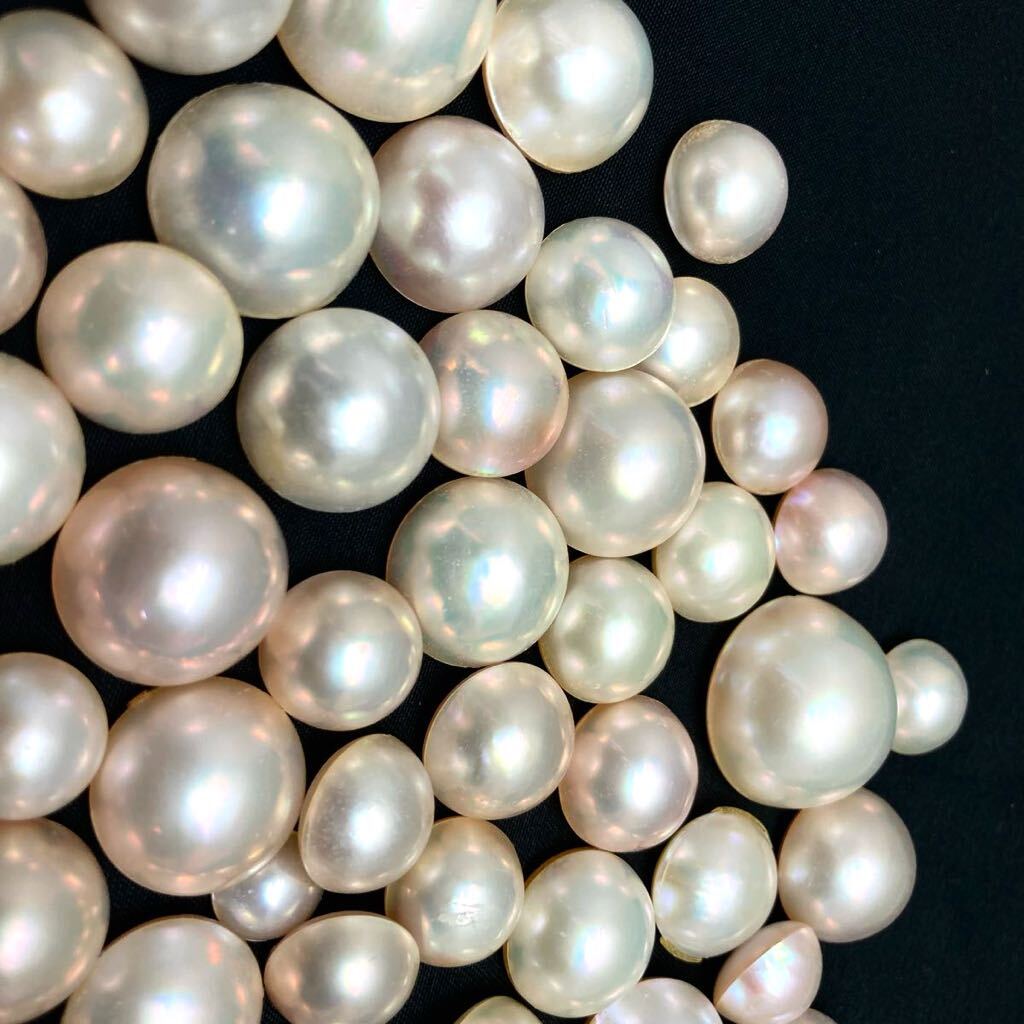 1000ct!!大量!!「マベパールおまとめ」a 200g/1000ct pearl パール 半円真珠 ジュエリー jewelry 裸石 宝石 の画像2
