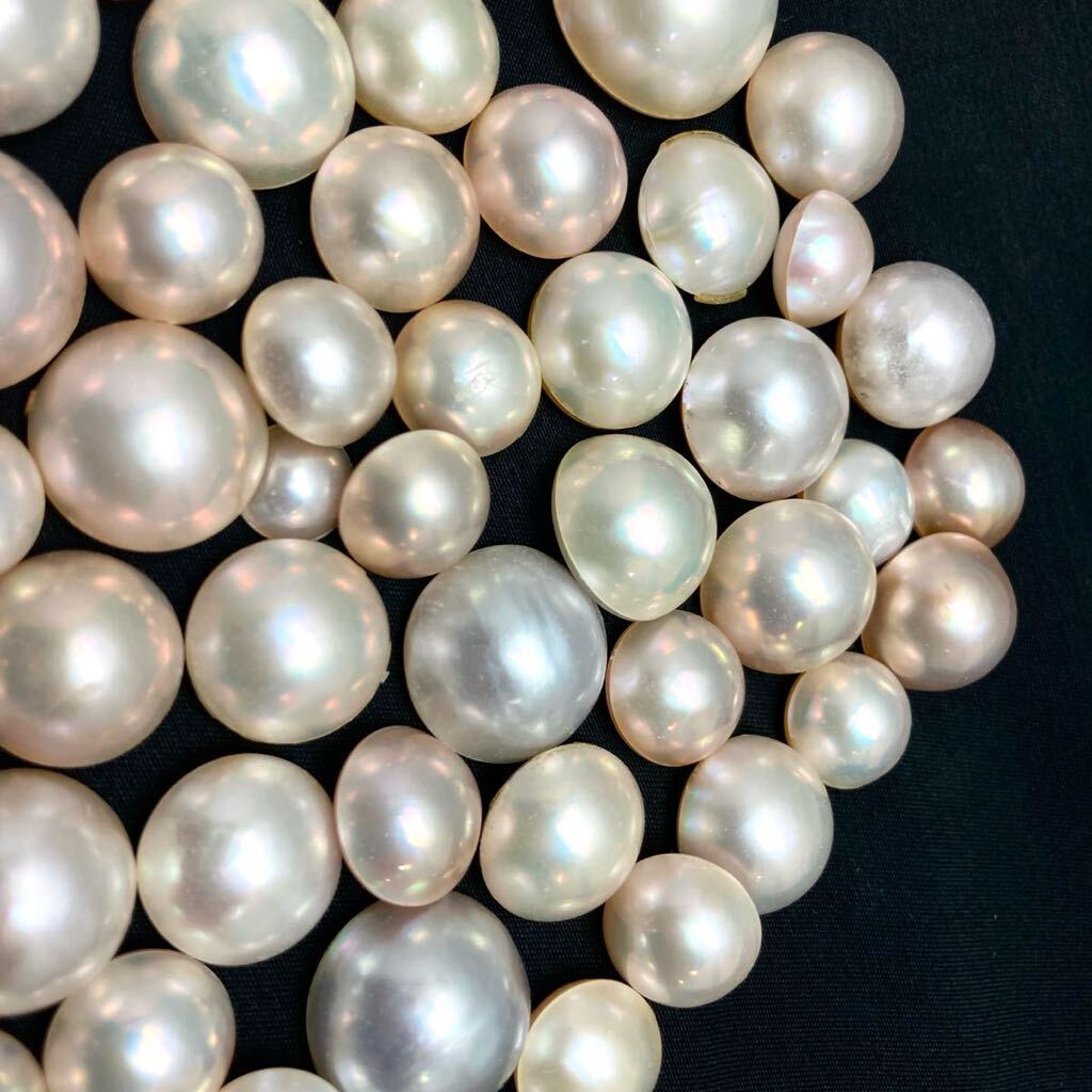 1000ct!!大量!!「マベパールおまとめ」a 200g/1000ct pearl パール 半円真珠 ジュエリー jewelry 裸石 宝石 の画像3