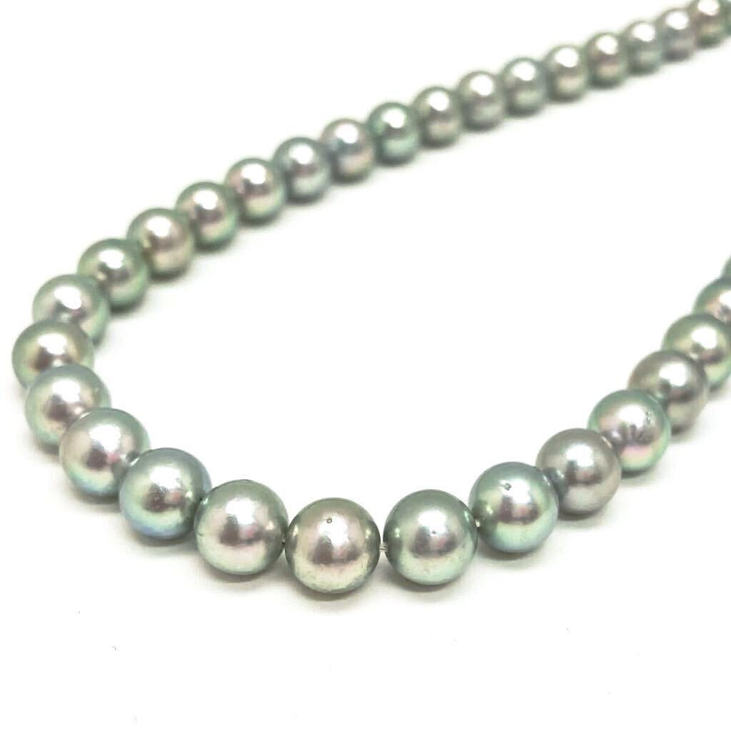 「アコヤ本真珠ネックレスおまとめ」a 約71g 約7.0-8.0mmパール pearl necklace accessory jewelry silver EA5_画像4