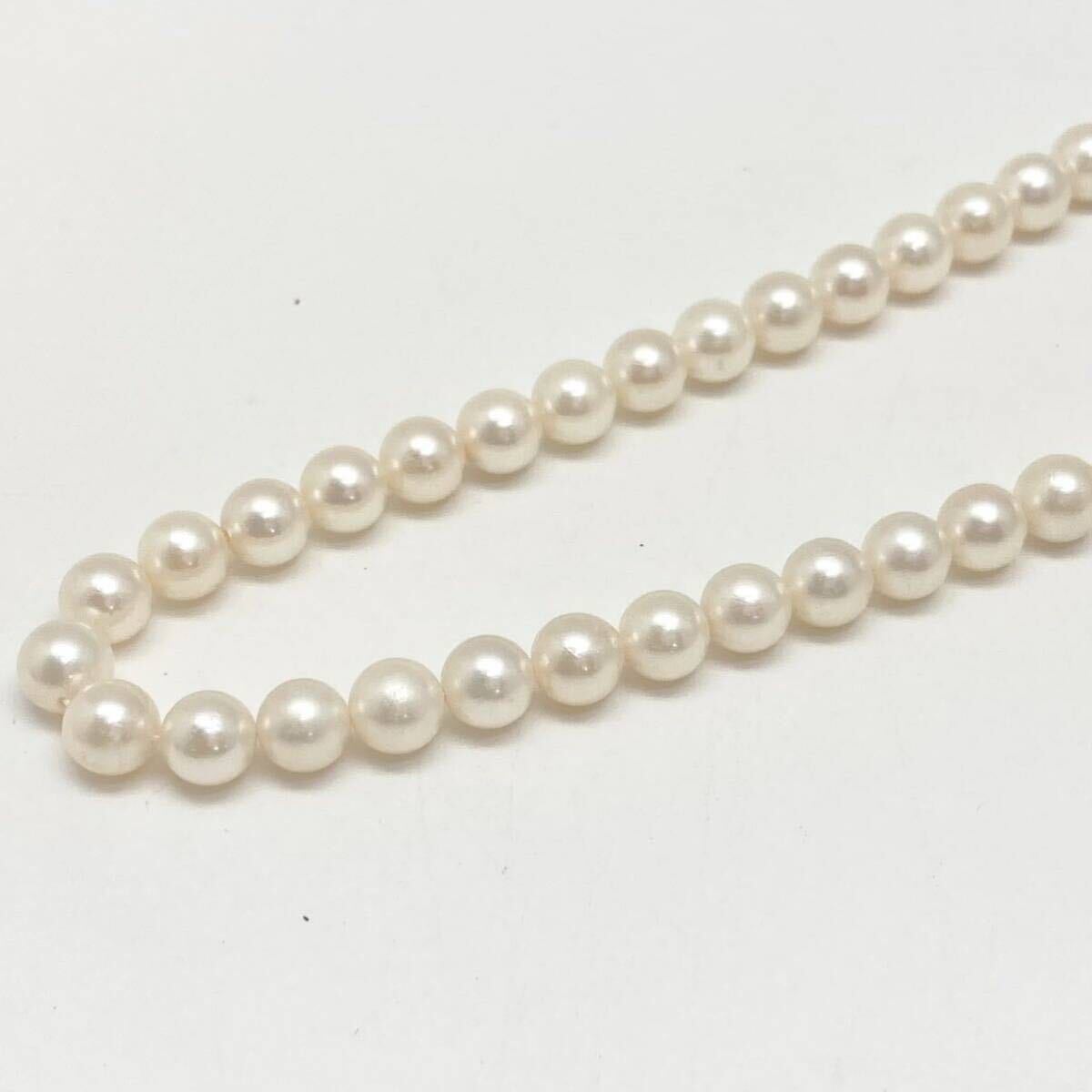 「アコヤ本真珠ネックレスおまとめ」m約82g 約6-7mmパール pearl necklace accessory jewelry silver EA5_画像4