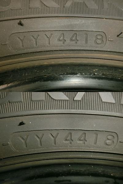 送料無料 中古 ヨコハマ デュラン ミューテック 175/65R14 82S 2本 キューブ ヴィッツ デミオ ノート サイファ パッソ ルキノクーペ_画像6