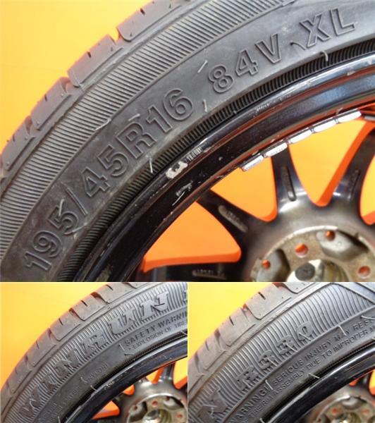 フィット GD系 GE系 中古 X-SPEED 16インチ WINRUN R330 195/45R16 2019年製 4本セット 夏タイヤ デミオ DY/DE系 ベリーサ_画像8