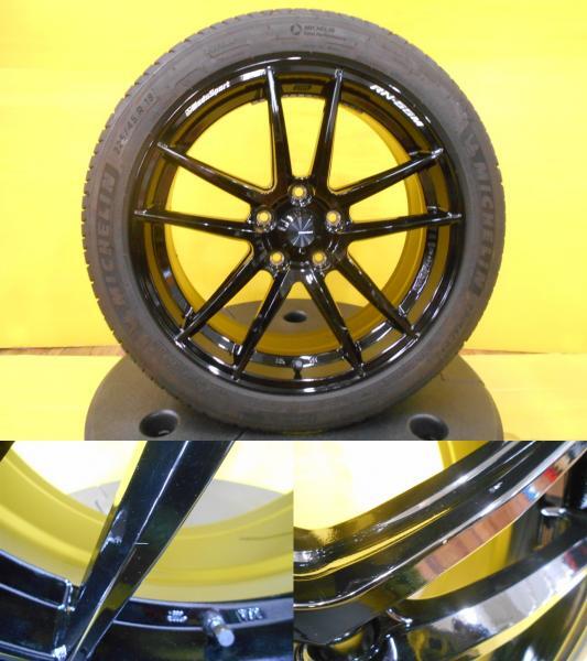 美品 225/45R18 クラウン ジューク キックス リーフ ジェイド RX-8 中古 WEDS Sport RN-55M 18インチ 中古 ミシュラン プライマシー4_画像2