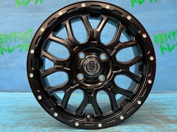 取寄せ品 マッドバーンXR-800M PP 4.5J ダンロップ EC204 23年 165/65R14インチ キャストアクティバ ピクシスジョイC デリカミニ 4WD_画像5