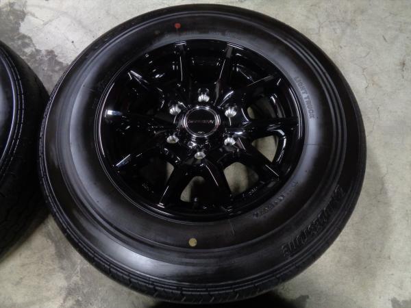 ◆2022年製国産中古夏タイヤ付◆ロードマックス + ブリヂストンエコピアRD613 195/80R15インチ 107/105N LT◆200系ハイエースにの画像5