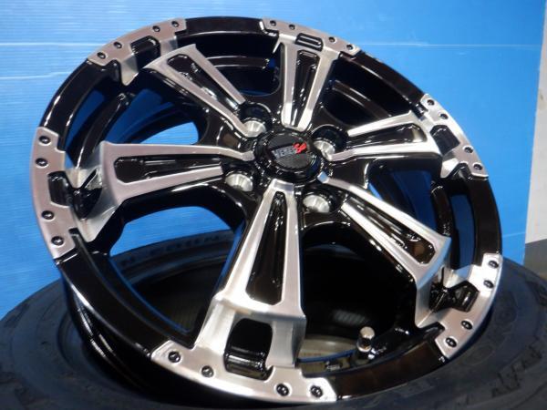 (新品4本セット) ブラポリアルミ VENES SUV 15x5J+45 4H100 + OPENCOUNTRY R/T 165/65R15 81Q タフト 軽トラ 軽バンのカスタムに！_画像4