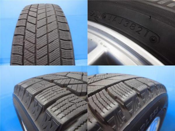 中古 ４本 冬タイヤ 195/65R15 アルミ付き ノア ヴォクシー エスクァイア 80系 15インチ トヨタ純正 5H114.3 ブリヂストン ブリザックVRX3_画像7