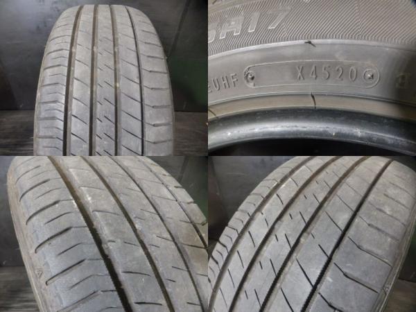 中古タイヤ 205/55R17 91V ダンロップ LEMANS V 新品 レオニス LV 6.5J-17 5H 114.3 +53 サマー セット ステップワゴン ノア 白河_画像3