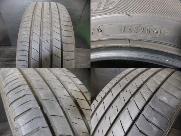 中古タイヤ 205/55R17 91V ダンロップ ルマンV 新品アルミ HS08 7.0J-17 5H 114.3 +38 夏セット ステップワゴン ヴォクシー ノア 白河_画像2