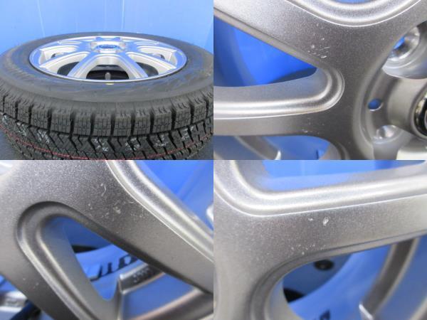 ホンダ N-BOX 4本 14インチ4H PCD 100 新品 ブリヂストン ブリザックVRX2 155/65R14 スタッドレス 冬用 冬タイヤアルミホイールセット_画像8