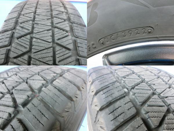 XV 225/60R17 2022年製 深溝 5H100 中古 スタッドレス ホイール 4本 SET ブリヂストン DM-V3 + マナレイ G10 17インチ 7J 岡崎_画像7