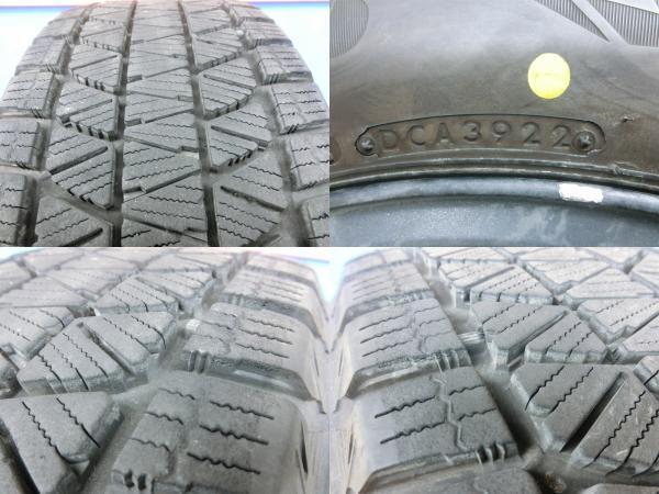 XV 225/60R17 2022年製 深溝 5H100 中古 スタッドレス ホイール 4本 SET ブリヂストン DM-V3 + マナレイ G10 17インチ 7J 岡崎_画像8