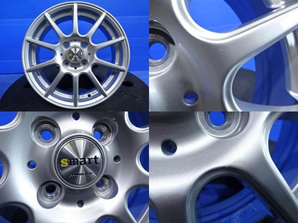 菰野 タイヤホイールセット 4本 175/65R15 アクア フィールダー ヴィッツ スイフト ポルテ ブリヂストン 15インチ アクシオ イグニス_画像5