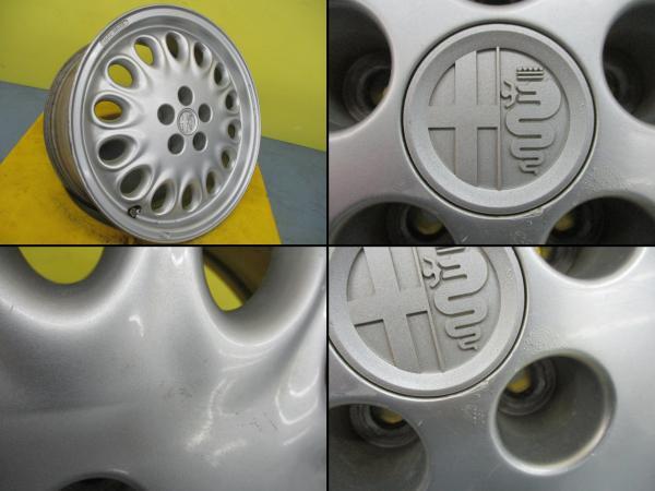 希少 中古 4本 アルファロメオ GTV 純正 16インチ 6.5J ET30.5 5H-98 ALFAROMEO アルファスパイダー ALFA SPIDER 916 C1 C2 足利_画像3