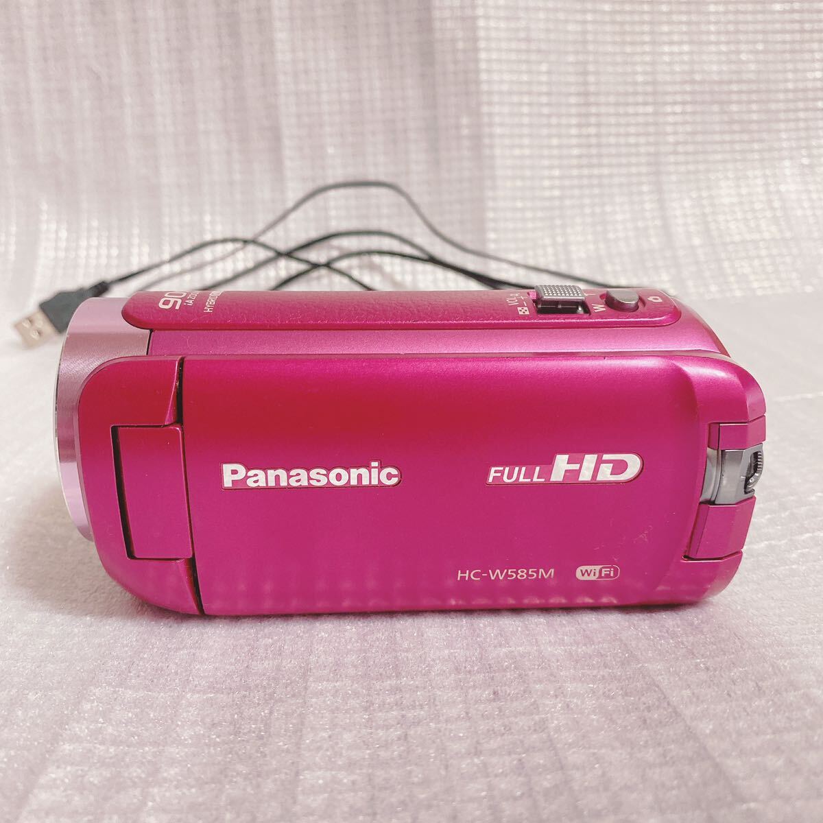 PANASONIC パナソニック　HC-W585M-P ピンク ビデオカメラ ケーブル 本体 W585M_画像6