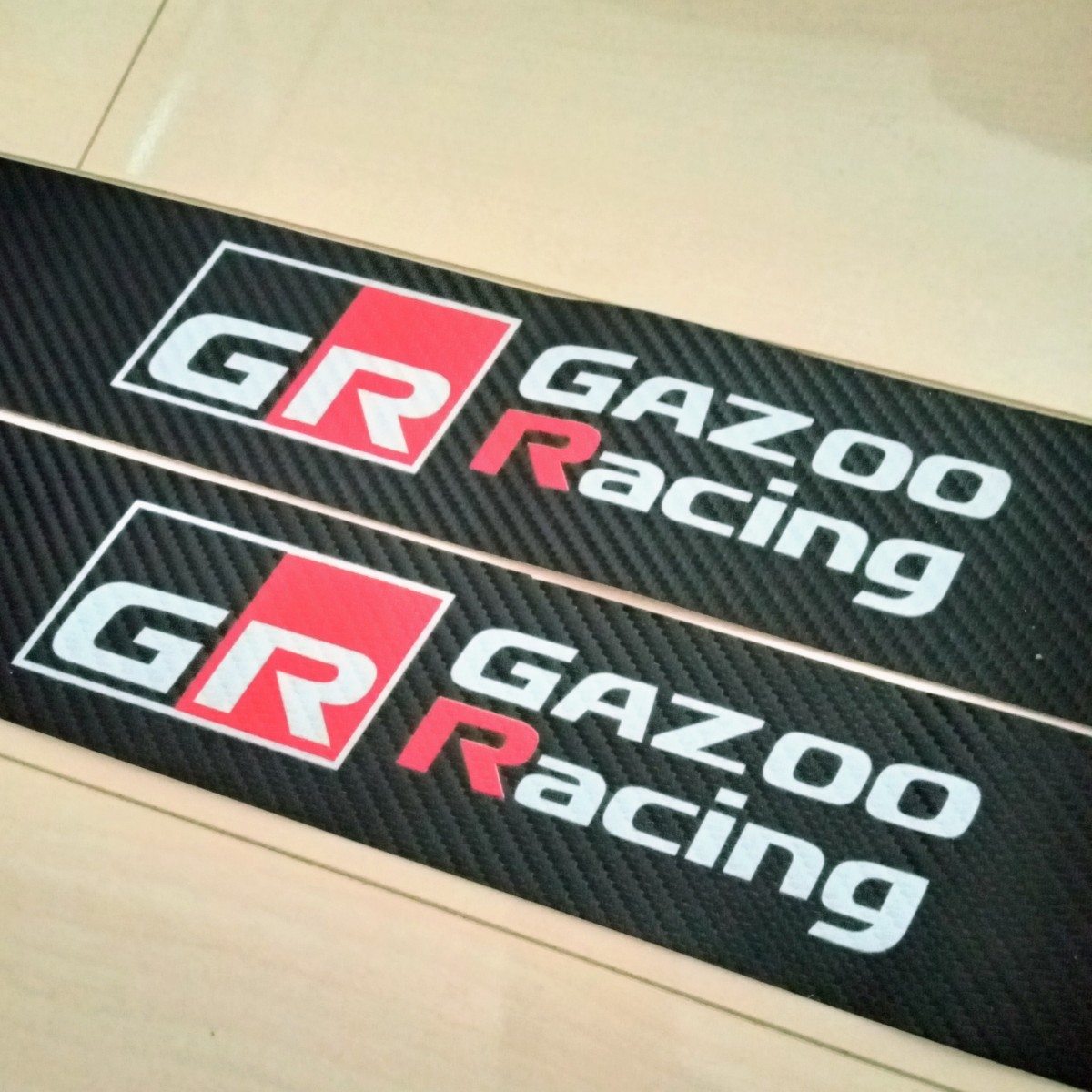 匿名配送 GR GAZOORacing ガズーレーシング ドアスカッフプレート＆リアバンパー 傷防止シート 保護プロテクター Aタイプ_商品画像①