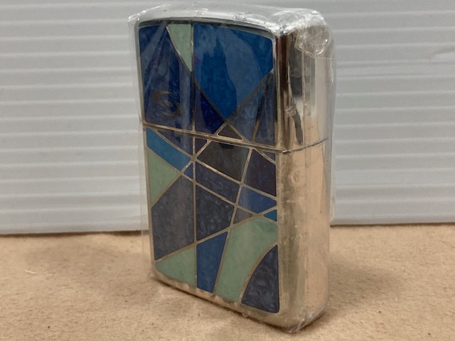 565* ZIPPO ジッポー Armor Case アーマーケース JT MILD SEVEN 両面インレイ加工仕上げ 2006年製造 着火未確認 喫煙具 ケース付 未使用品_画像5