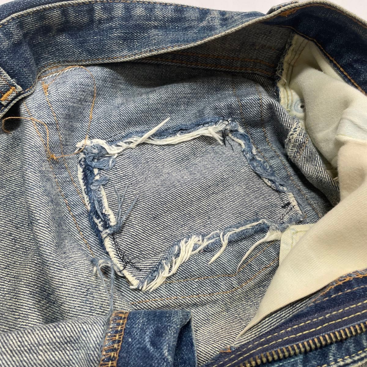 【鬼ヒゲ縦落ち】Levi’s 517 75年6月16ボタン 66シングル