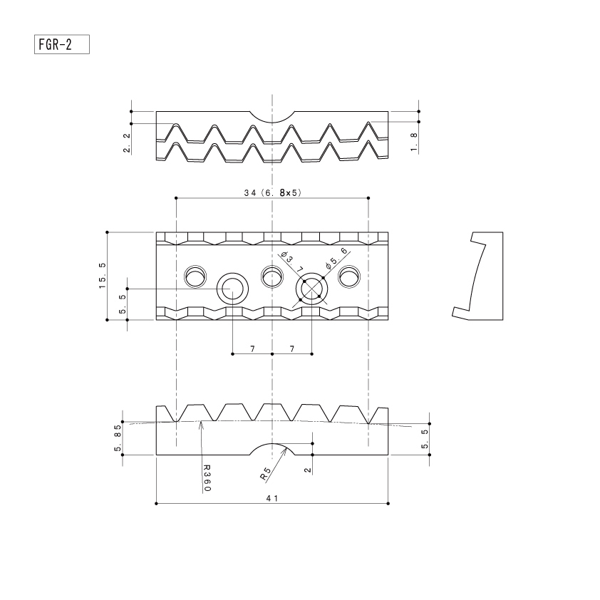 ★ロックナットセット★ゴトー製トレモロブリッジ　GE1996T & FGR-2G (ゴールド)　新品!! _画像5