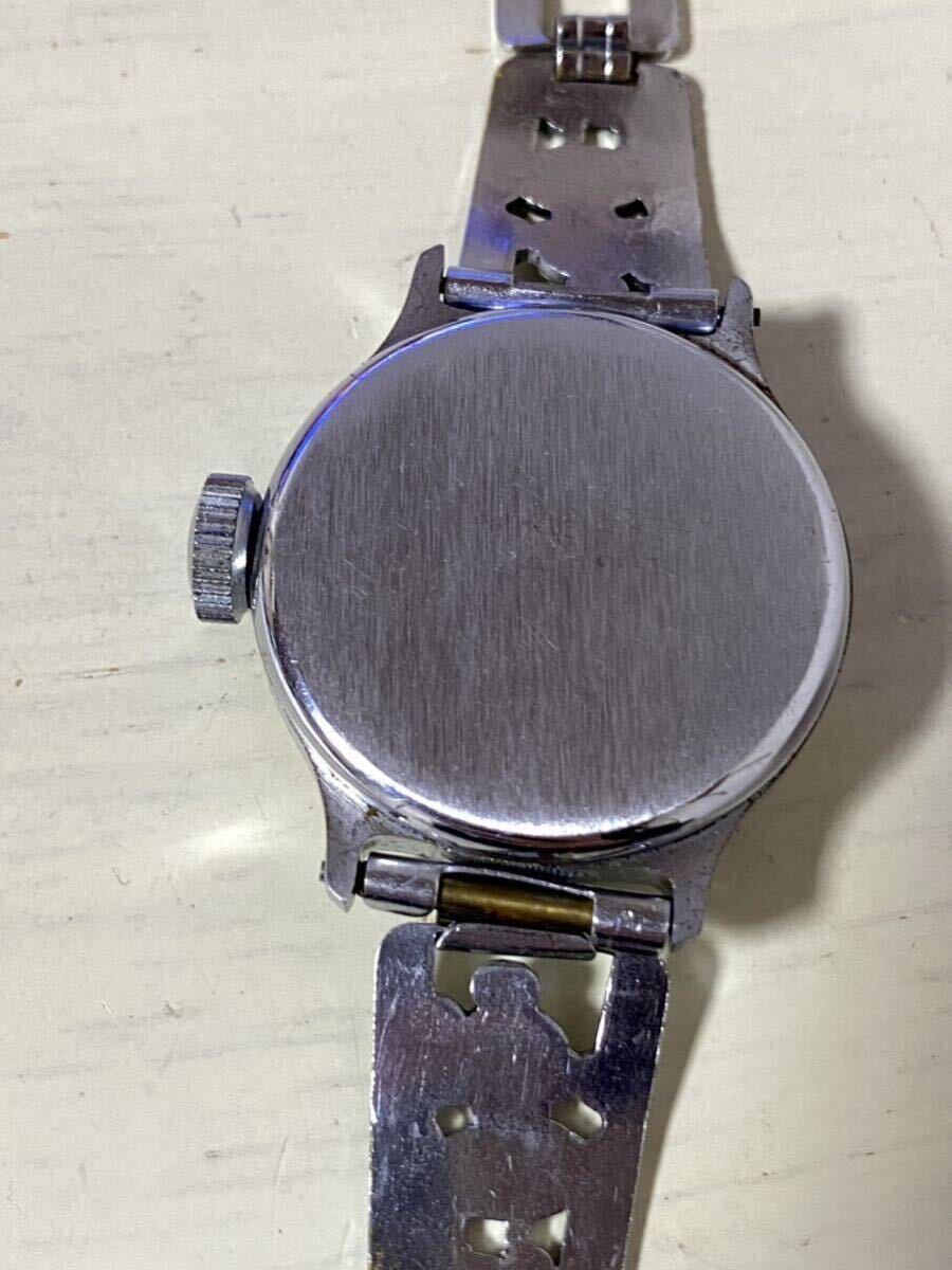 腕時計 ディズニー ミッキーマウス インガーソル ファーストモデル アンティーク レトロ INGERSOLL 1933's 2針手巻き スモセコ 稼働品の画像6