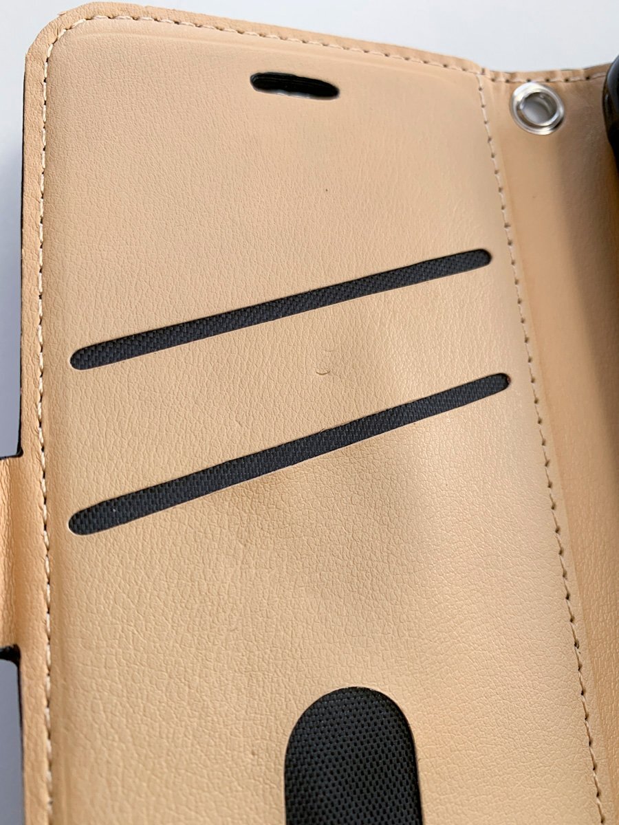 訳あり 新品 jisoncase ip610h iPhone6 iPhone6S 手帳型 ケース ブラック カード収納 スタンド機能の画像4