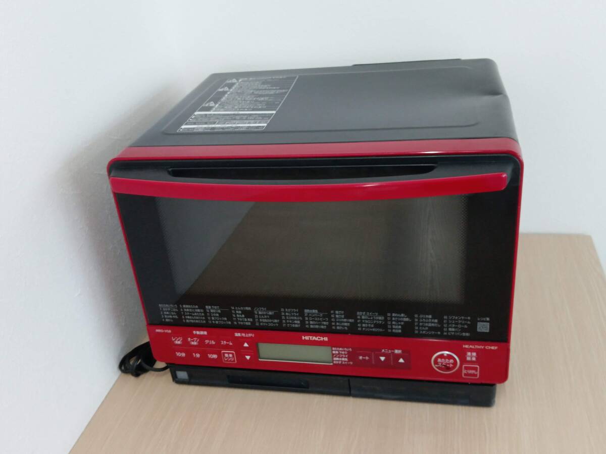 *[EM256]HITACHI Hitachi MRO-VS8 2019 year made Hitachi .. water steam microwave oven healthy she Fred junk 