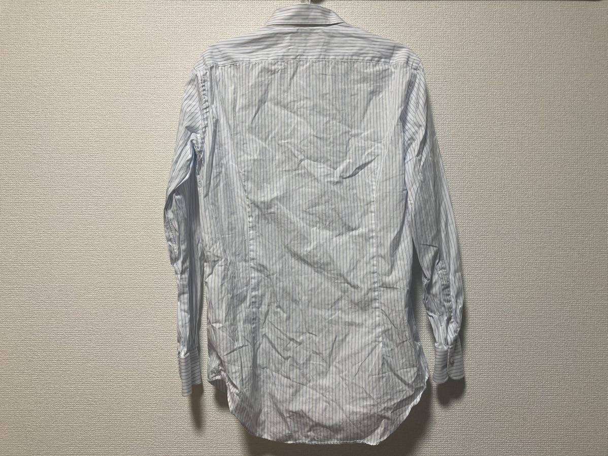 鎌倉シャツ ストライプドレスシャツ 39-83 15-1/2 32-1/2 美品_画像4