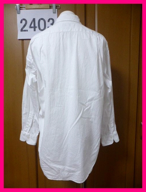 送料無料★Maker's Shirt・長袖シャツ43-85　実寸L程度　白　カジュアルシャツでもドレスシャツとしても　メーカーズシャツ Kamakura鎌倉_画像5