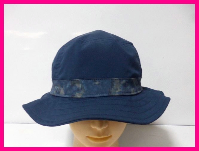  free shipping * Colombia * hat men's M/L navy .... soft material folding . wrinkle . not attached! Columbia hat 