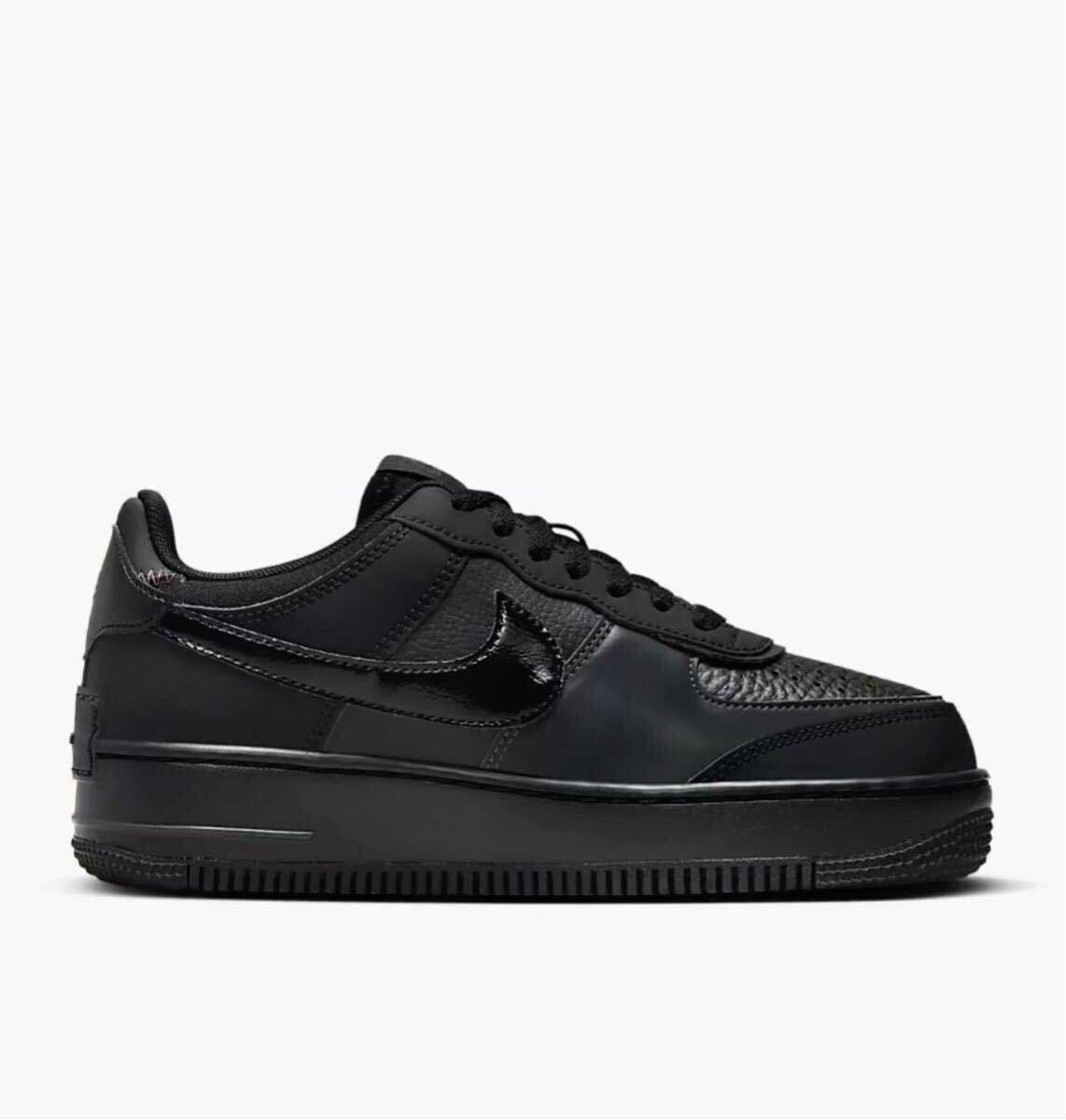 ☆送料込■新品26.0cm■ナイキ エアフォース 1 シャドウ AIR FORCE 1 SHADOW WMNS ブラック/ブラック【定価.18150円】の画像2