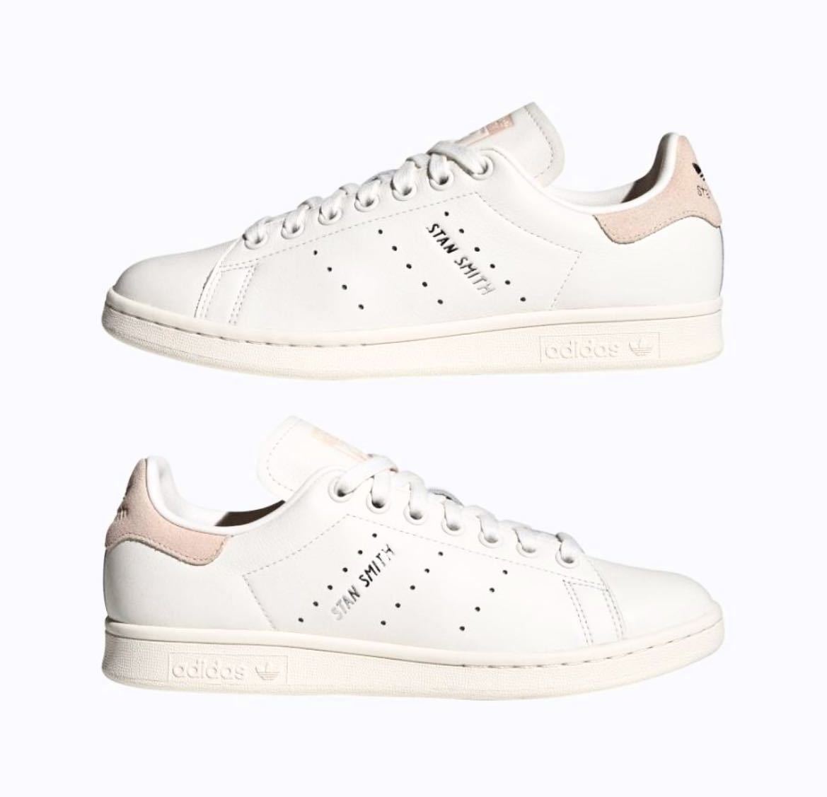 ☆送料込◆新品26.0cm◆adidas STAN SMITH アディダス スタンスミス コアホワイト/ブリスオレンジ/シルバー 本革レザー WMNSの画像8