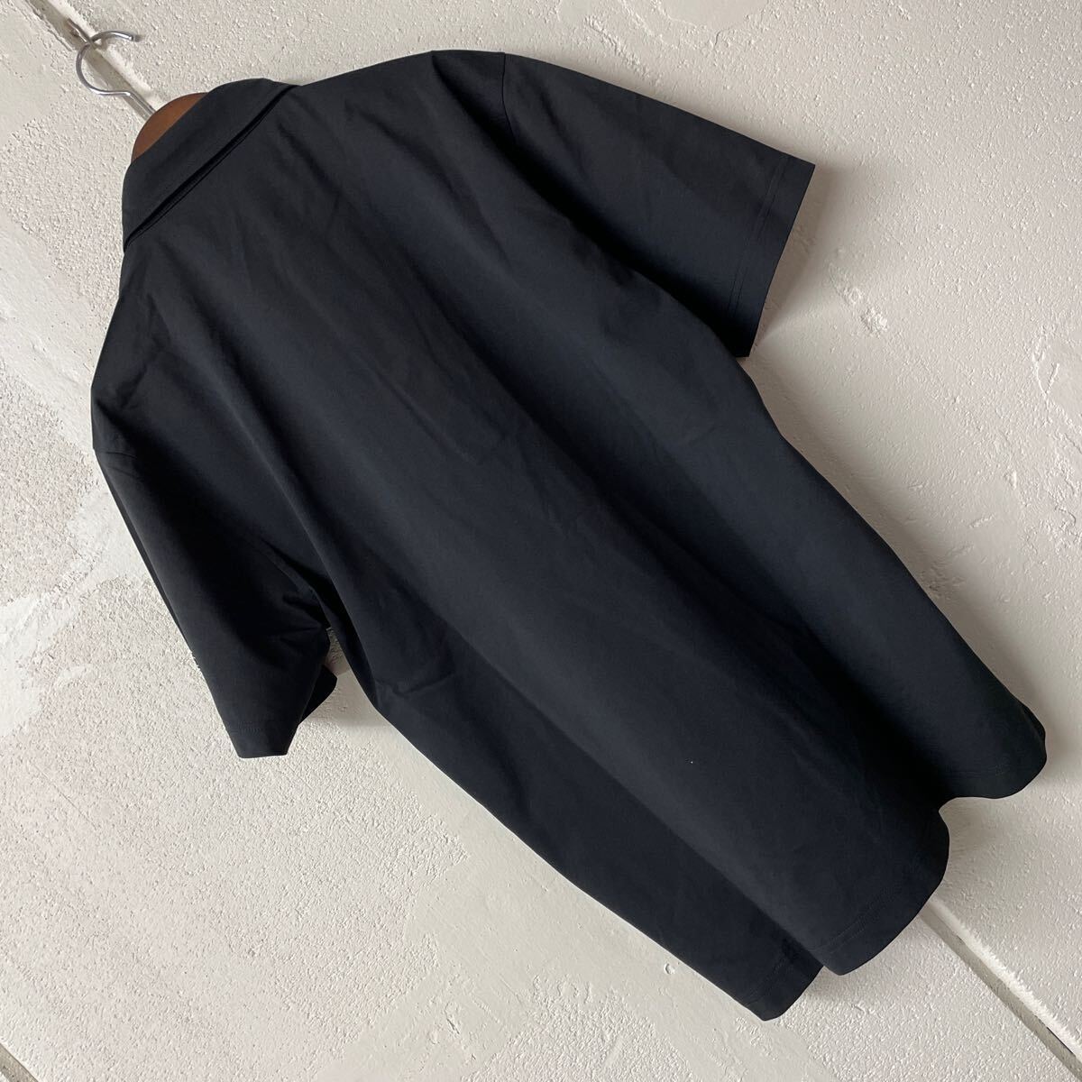 サンプル品LサイズメンズBALLサラサラ生地速乾素材胸ポケット半袖ポロシャツ黒ワンポイント_画像8