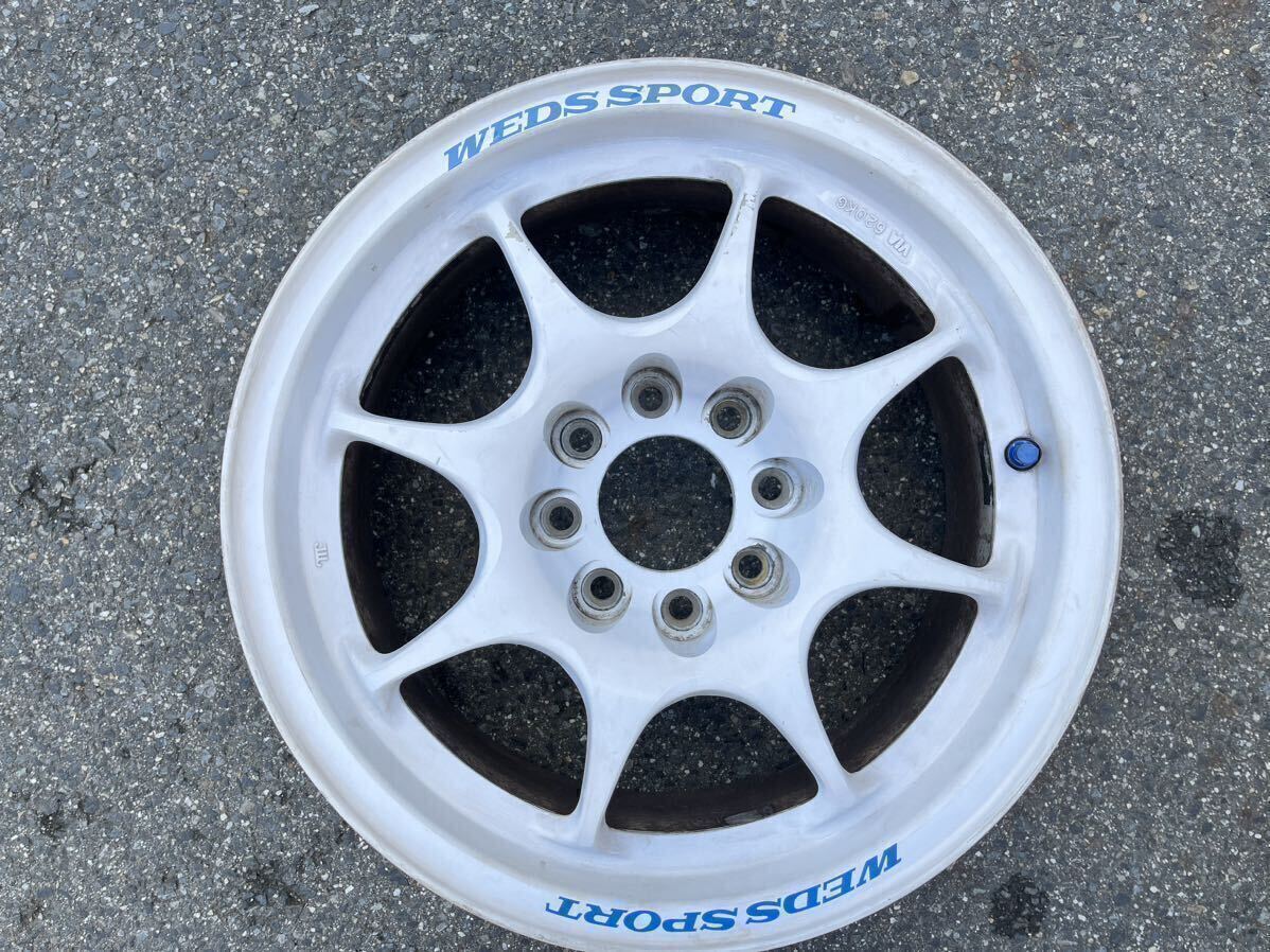 【当時物】軽量WEDS SPORT TC-05 4本 15インチ 6.5J +15 PCD100/114.3 4H ウェッズスポーツ AE86等旧車 希少サイズ_画像2