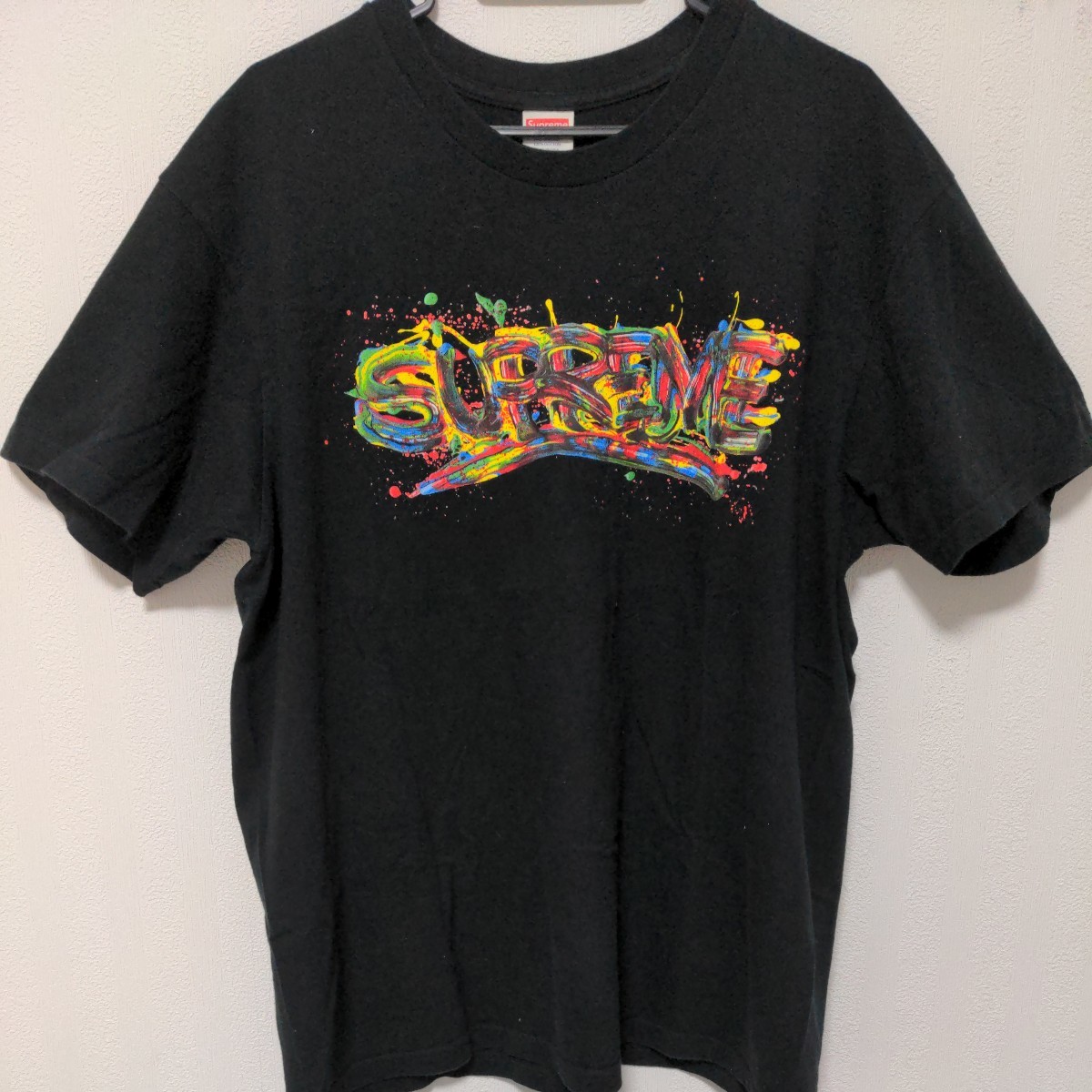 美品　Supreme Paint Logo Tee 20SS シュプリーム　ペイント ロゴ Tシャツ 半袖　希少完売品　Lサイズ　着用少　送料込