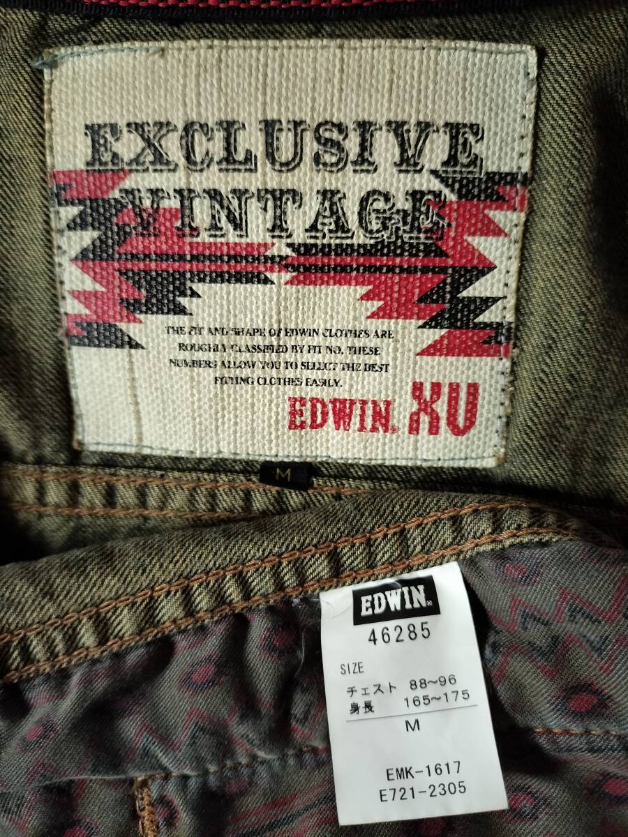 送料込み★即決★EDWIN　エドウィン　XV　EXCLUSIVE VINTAGE　Gジャン　デニムジャケット　美品 　sizeM _画像5