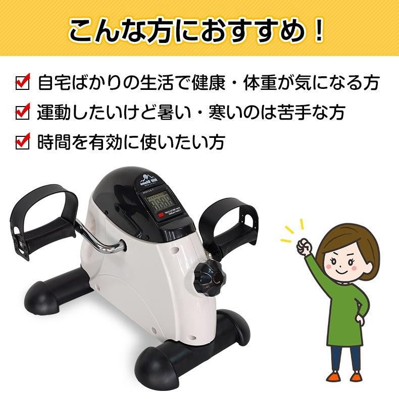 ミニフィットネスバイク エアロバイク 静音 小型 フィットネスバイク トレーニング ダイエット 運動 健康 ながら運動 有酸素運動 脂肪 燃焼の画像3