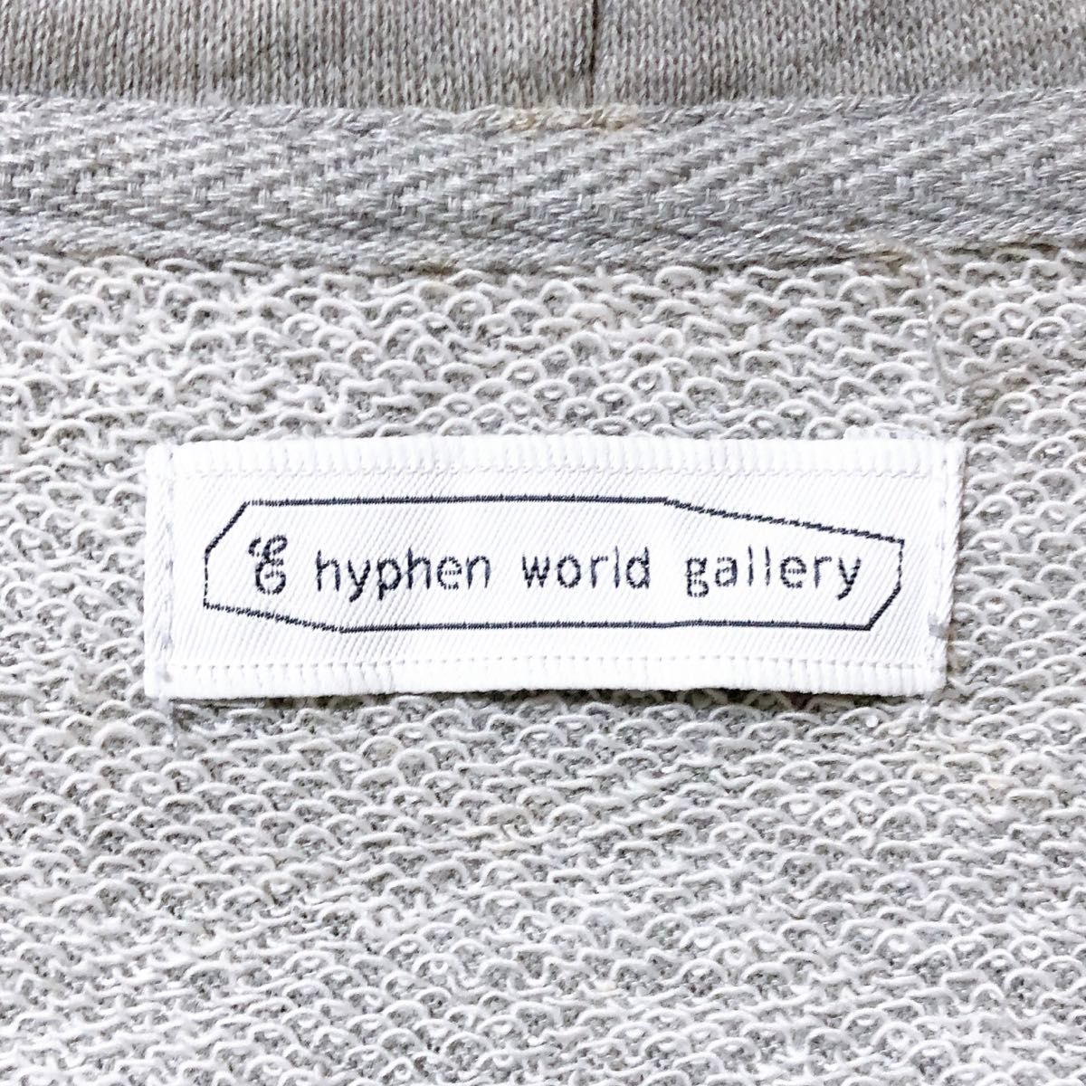 Ehypen world gallery レディース パーカー グレー 七部袖