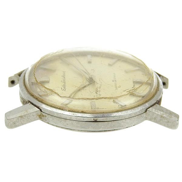 1円 稼働 セイコー SEIKO 5740-1990 手巻き ロードマーベル シルバー文字盤 SS メンズ 腕時計の画像6