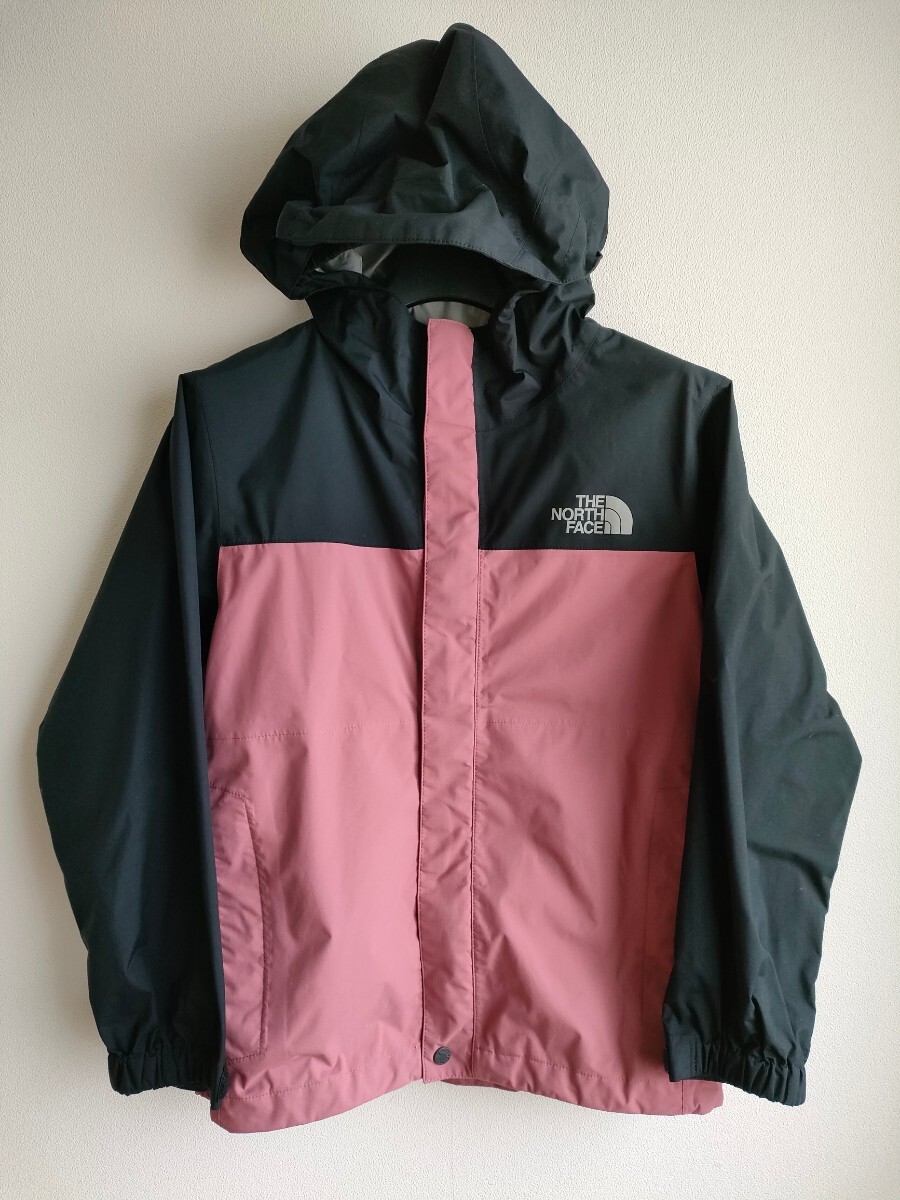 美品★ザ・ノース・フェイス THE NORTH FACE ハイベントレインテックス ★NPJ61915 メイサローズ(ME) 130サイズ 　レインウェア キッズ]_画像3